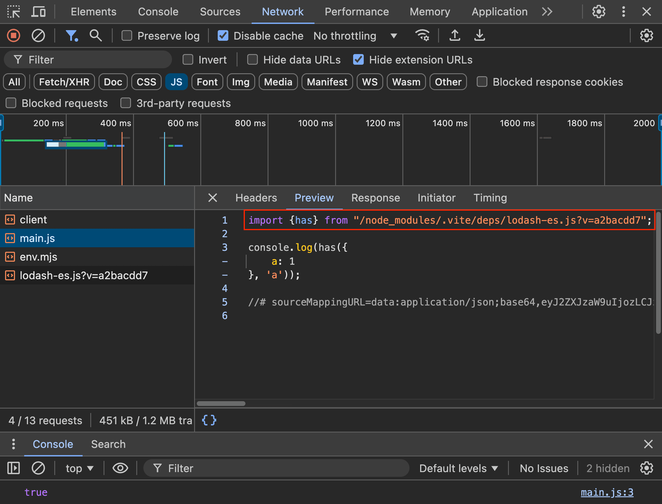 solve request waterfall issue