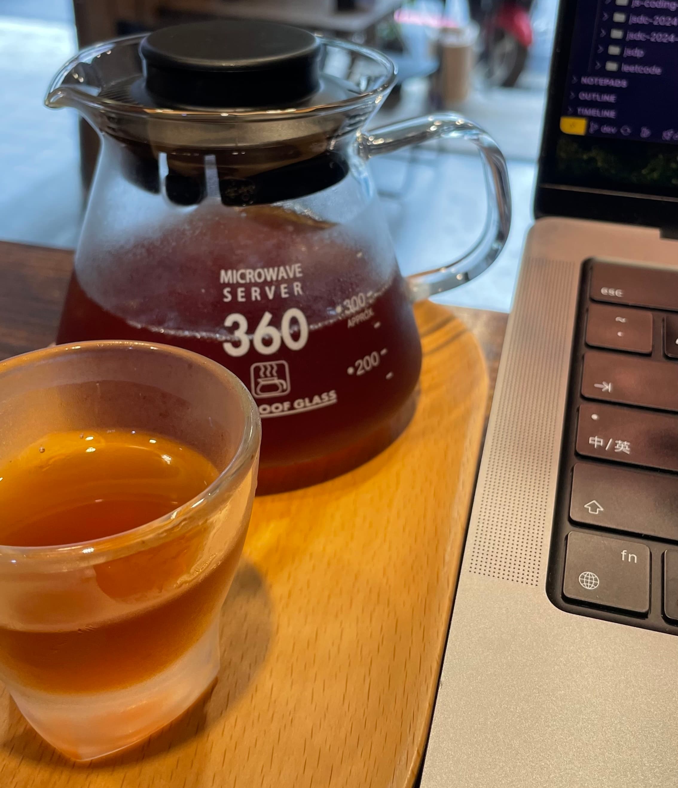 career murmur cover with cafe shop